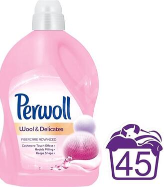 Perwoll Wool & Delicates, Prací gél na vlnu, hodváb a jemný materiál 2,7l / 45 praní