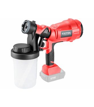 Pištoľ striekacia akumulátorová Extol Premium Share20V bez aku a nabíjačky,700ml/min