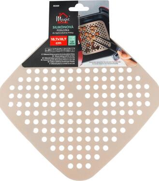 Podložka MagicHome, silikónová, do fritézy, štvorec, 18,7x18,7x0,1 cm