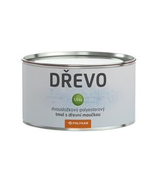Polykar Drevo - Dvojzložkový polyesterový tmel s drevnou múčkou 0,5kg