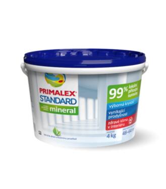 Primalex Štandard - Interiérová biela farba 4kg