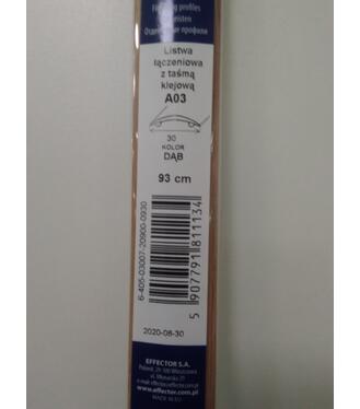 Profil prechodový A03 Dub samolepiaci 0.93m