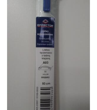 Profil prechodový A03 Striebro samolepiaci 0.93m