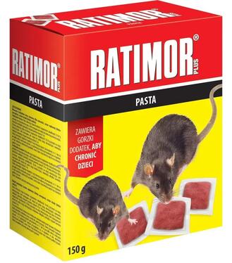 Ratimor Bromadiolon mäkká návnada na hlodavce ružové žuvačky 150g