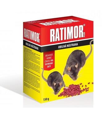 Ratimor Bromadiolon obilná ružová návnada 150g