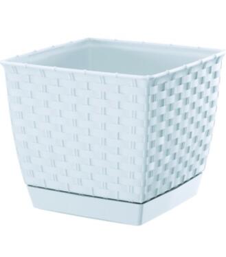 Ratolla Square Plastový obal s podmiskou, biely odtieň, priemer 19cm