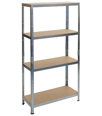 Regál Racks Rat20 HD, kovový,MDF, 4 police 1800x900x450 max.175kg