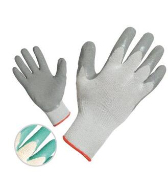 Rukavice latex polomac. zelene DIPPER 8