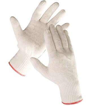 Rukavice pletene biele AUK c.8