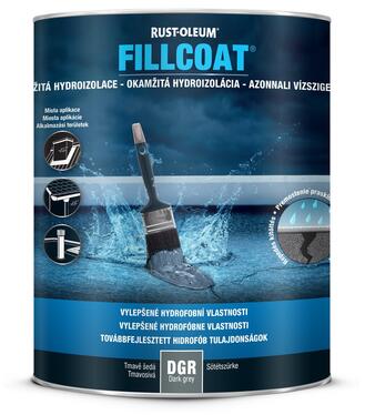 Rust-Oleum Fillcoat Dark Grey 1l - okamžitá hydroizolácia
