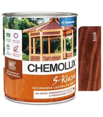 S1040 Chemolux S-Klasik 0251 teak 0,75l - matná ochranná lazúra na drevo