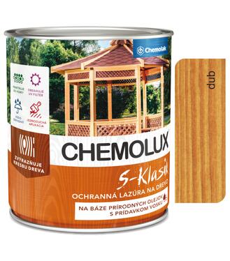 S1040 Chemolux S-Klasik 0631 dub 2,5l - matná ochranná lazúra na drevo