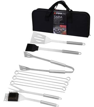 Sada náradia Strend Pro Grill, na grilovanie a opekanie, 12-dielna, v brašni