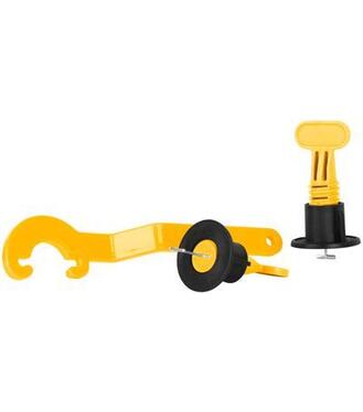 Sada nivelačná Strend Pro, 1x kľúč, 50x T-medzerník, 50x klobúčik