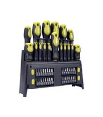 Sada skrutkovacov, 49-dielna s plastovym stojanom