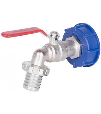 Sada ventil 1 1/4` + plastová redukcia 60 mm + výpust 1` na IBC nádrž