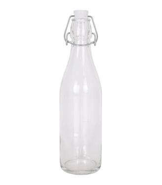 Sklenená fľaša s uzáverom, číra 0,5l