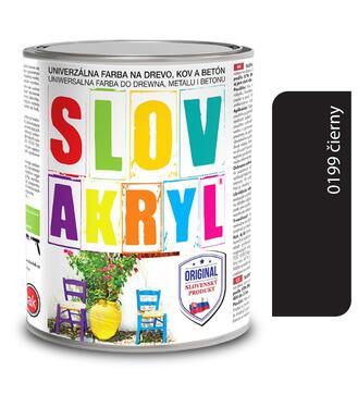 Slovakryl 0199 - čierny 5kg