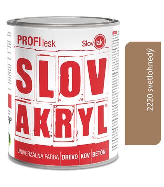 Slovakryl Profi Lesk svetlo hnedý 2220/RAL 8003 0,75kg