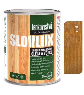Slovlux Tenkovrstvá lazúra na drevo, dub 0,7l
