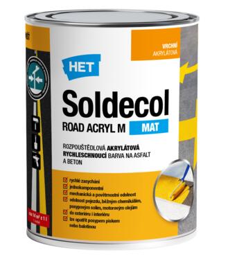 Soldecol Road Acryl M biela 0,75L - cestárska farba