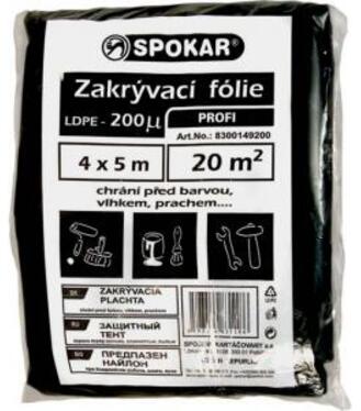 Spokar plachta 4x5m 200MY LDPE