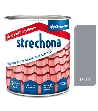 Strechona - Farba na strechy 0111 šedá 2l