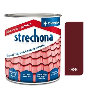 Strechona - Farba na strechy 0840 červenohnedá 4l