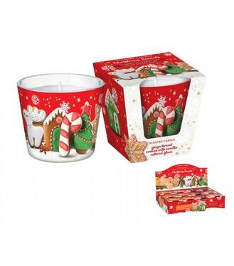Sviečka v skle christmas time 115g/30h