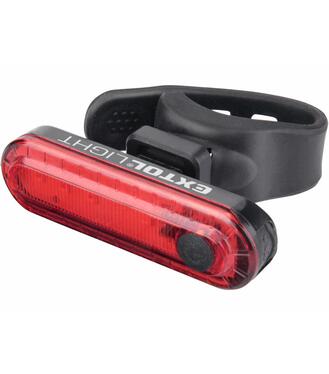Svietidlo zadné na bicykel červené 3,7V/220mAh Li-pol USB nabíjanie