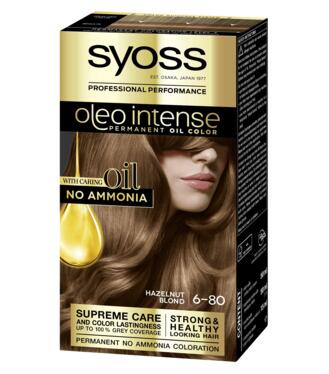 Syoss Oleo Intense Farba na vlasy č.6-80 Orieškovo plavý