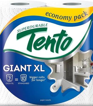 Tento Universal XL, Papierové utierky 2 vrstvy 2 kotúče