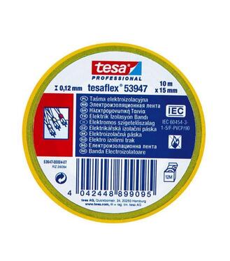 Tesa 53947 Páska elektroizolačná PVC, žltozelená 20m/19mm