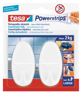 Tesa 58013 Háčiky power strips biele 2ks
