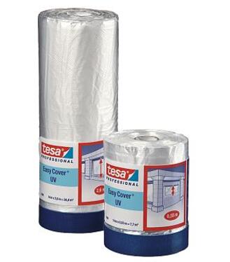 Tesa Easy Cover 4369 14m x 2600mm - zakrývacia fólia s páskou textilnou, UV 2 týždne