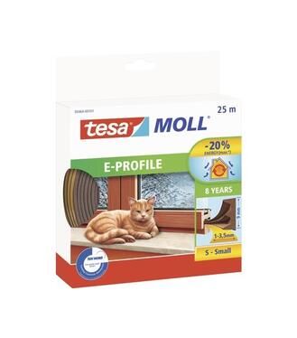 Tesnenie gumové profi E hnedé 25m