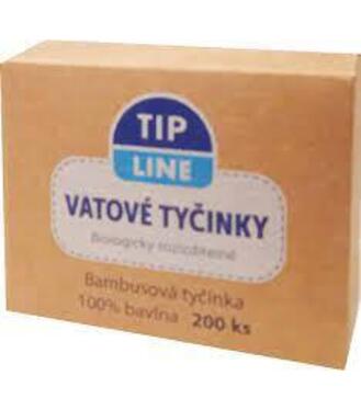 Tip Line vatové tyčinky Bambus 200ks/kr