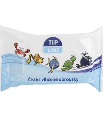 Tip Line Vlhčené utierky čistiace detské na ruky a tvár 60ks