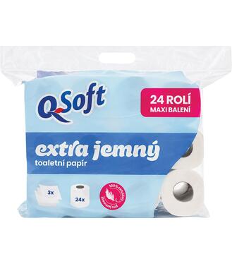 Toaletný papier Q Soft 24x16, 5m 3vrst.