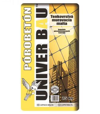 Univer Bau Pórobetón tenkovrstvá murovacia malta 25kg