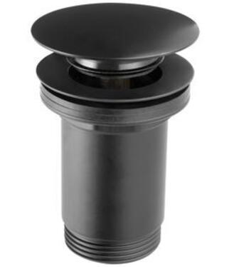 Uzáver výpusti pre umývadlo s prepadom,čierny