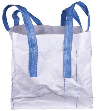 Vak BigBag TOF4, 70x70x70 cm, PP, 4 uši, biely, rovné dno, max. 800kg