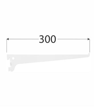 Velano AWSS Lišta systémová konzola 300mm jednoduchá biela