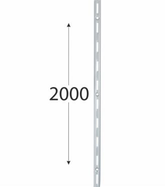 Velano Konzola jednoduchá lišta nosná WLS 2000mm šedá
