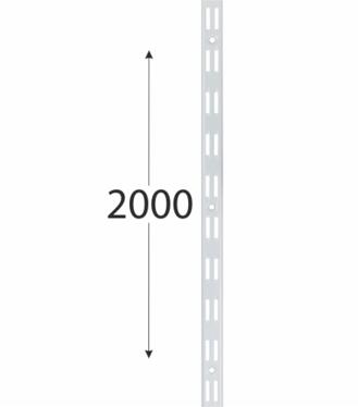 Velano WLD Konzola dvojitá lišta nosná 2000mm biela