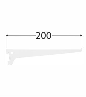 Velano WSS Lišta systémová konzolová jednoduchá 200mm biela