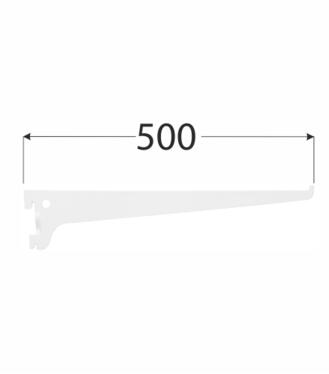 Velano WSS Lišta systémová konzolová jednoduchá 500mm biela