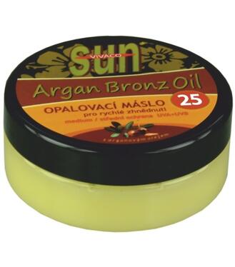 Vivaco Opaľovacie maslo s arganovým olejom pre rýchle zhnednutie SPF25 200ml