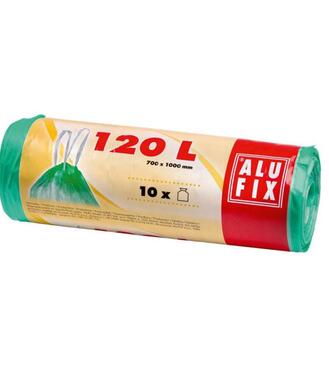 Vrecia zaťahovacie zelené, 120l 10ks