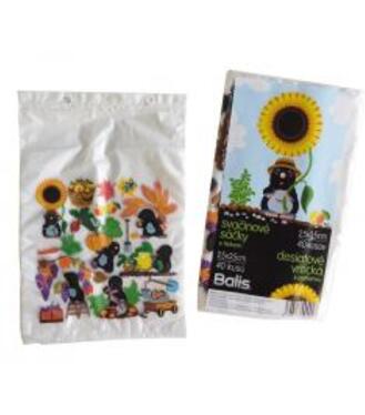 Vrecká desiatové 25x35cm, Krtko motív 40ks/bal